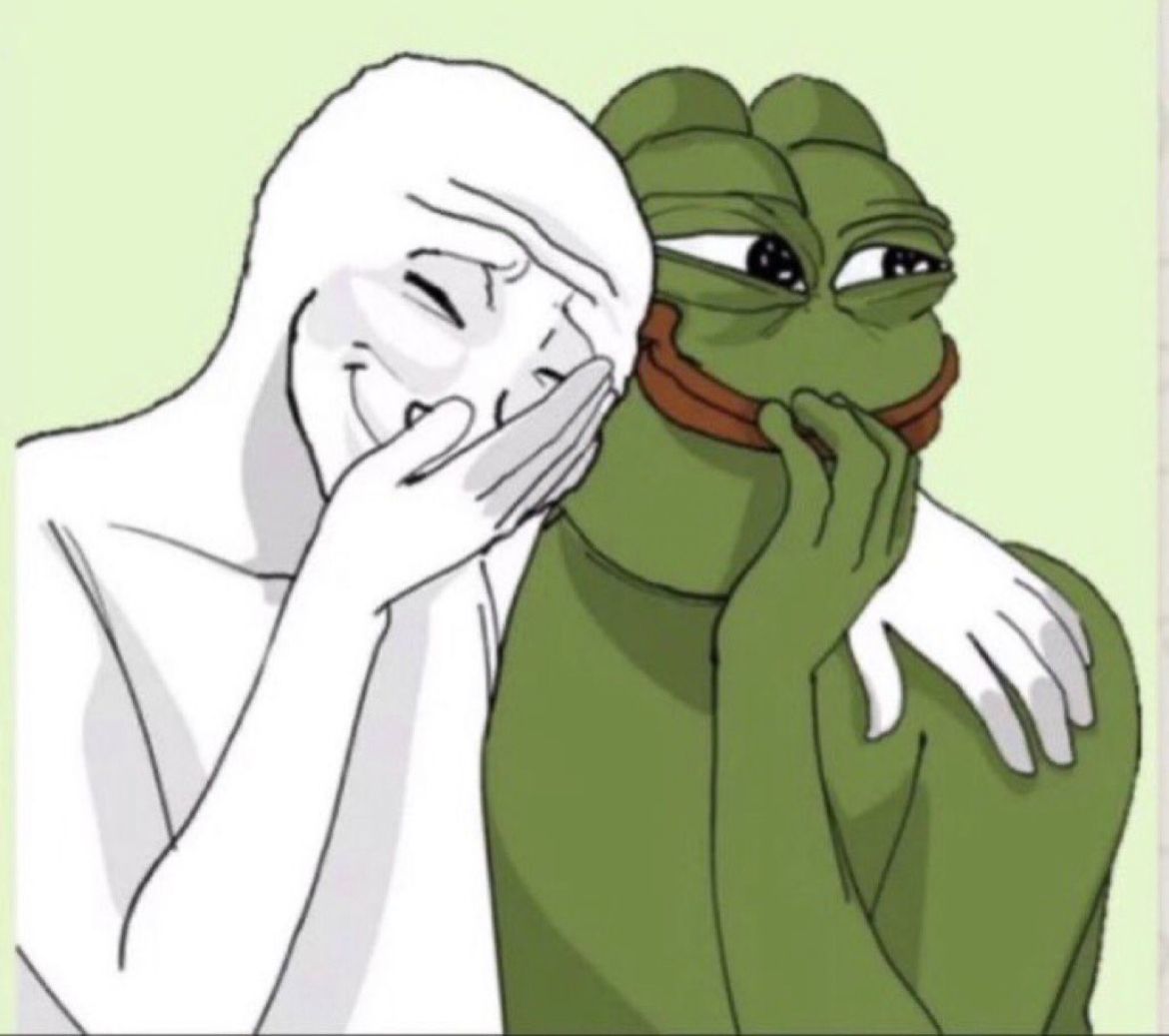 Những ảnh troll pepe thường xuyên xuất hiện trong group meme vui nhộn