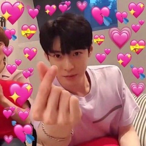 Reaction thả tim cute Gen Z