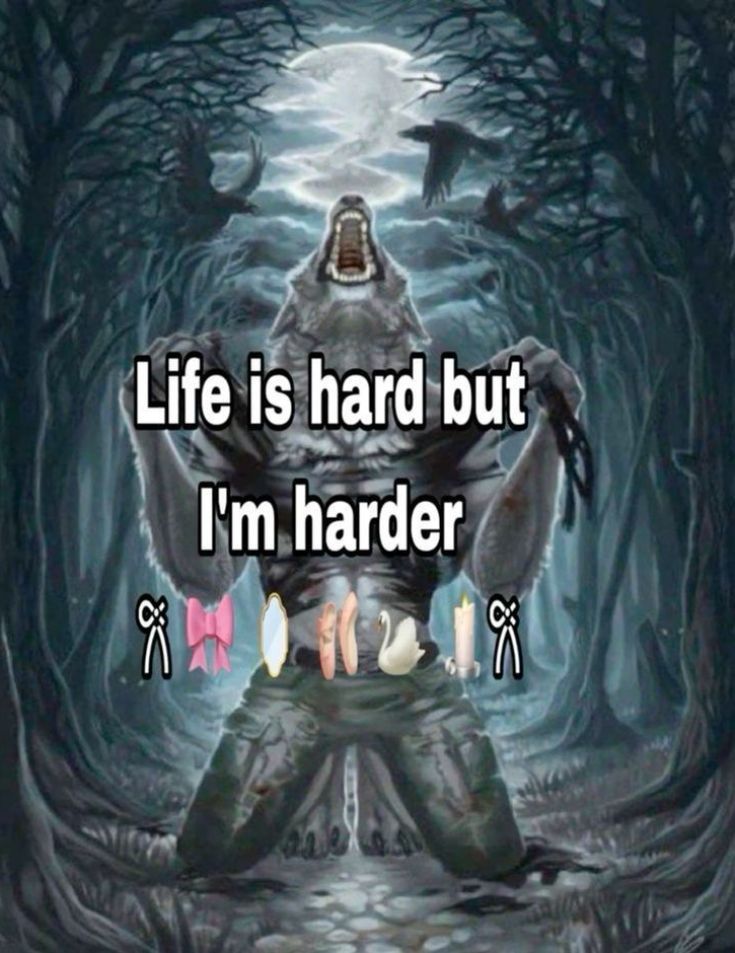 Sói cô độc meme thường được thêm chữ hài hước để làm tăng độ vui nhộn