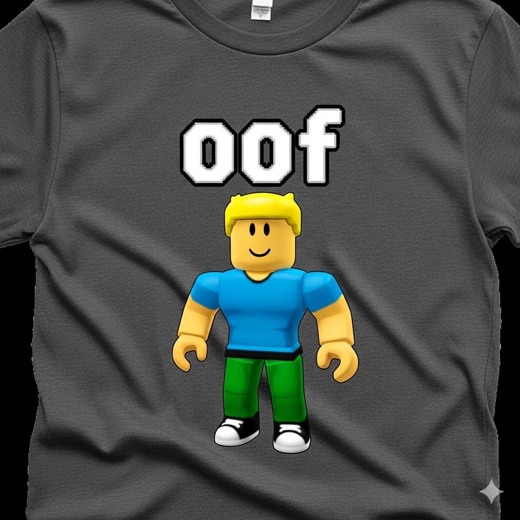 Mẫu t shirt roblox ảnh có chữ đơn giản