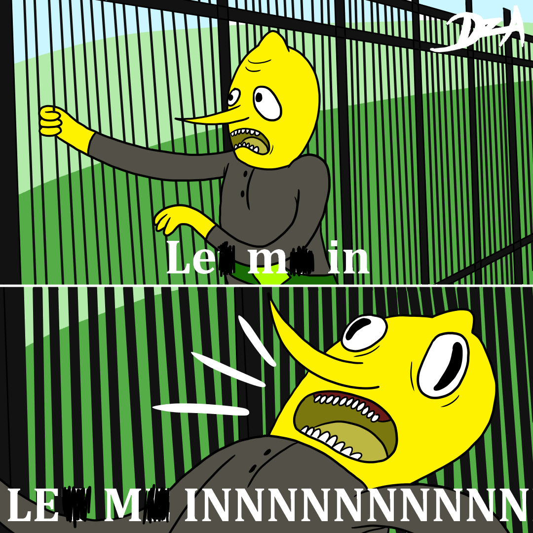 Let me in meme art