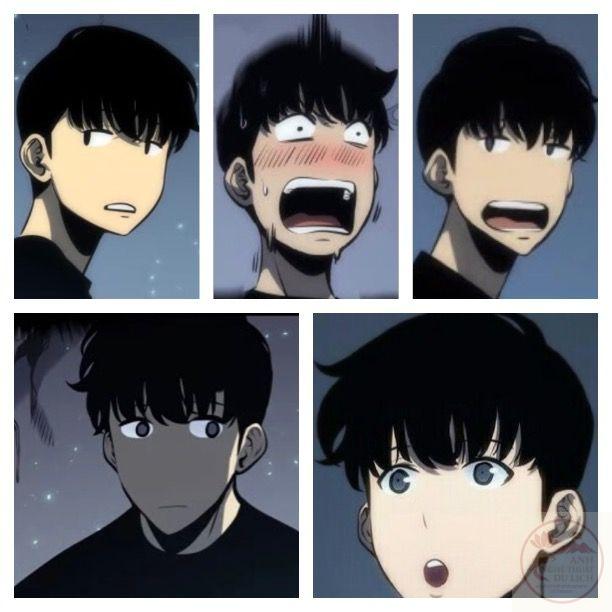 Sung Jin Woo cằm nhọn phóng đại