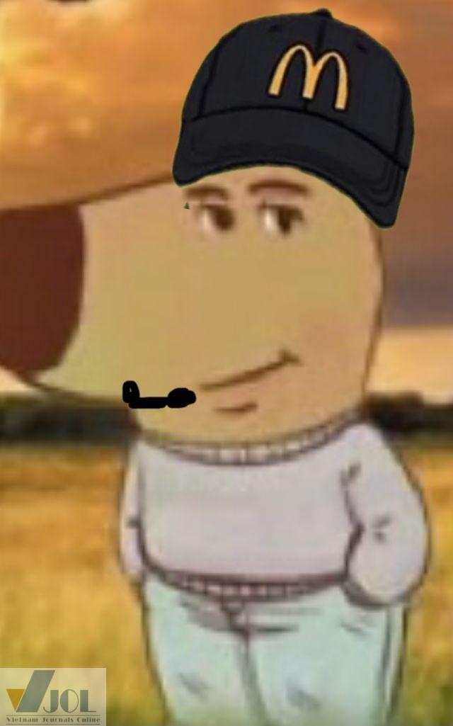 Chill guy cười nhẹ meme