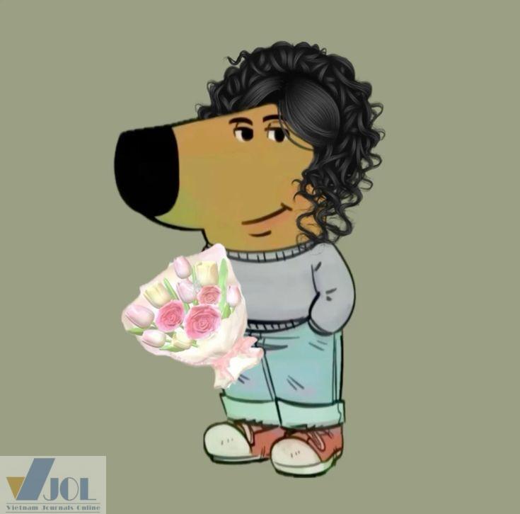 Chill guy cười nhẹ