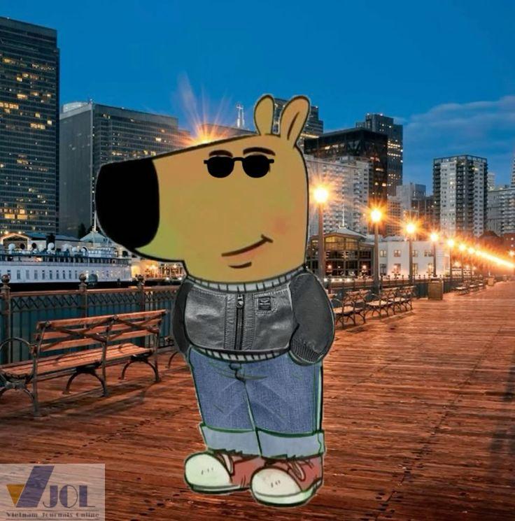 Chill guy nghiêm túc meme hài