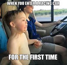 Meme challenge #51 - Entry #1-When you enter a racing car for the first time — Steemit