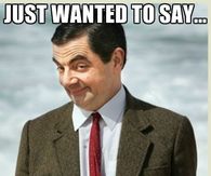 Mr Bean greeting meme