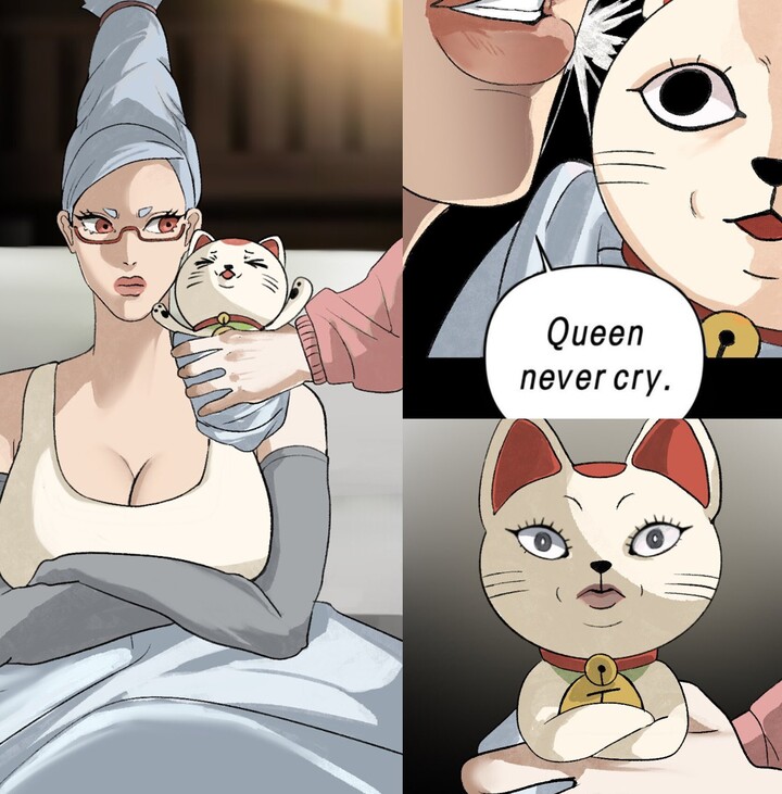 Queen never cry mèo thần tài