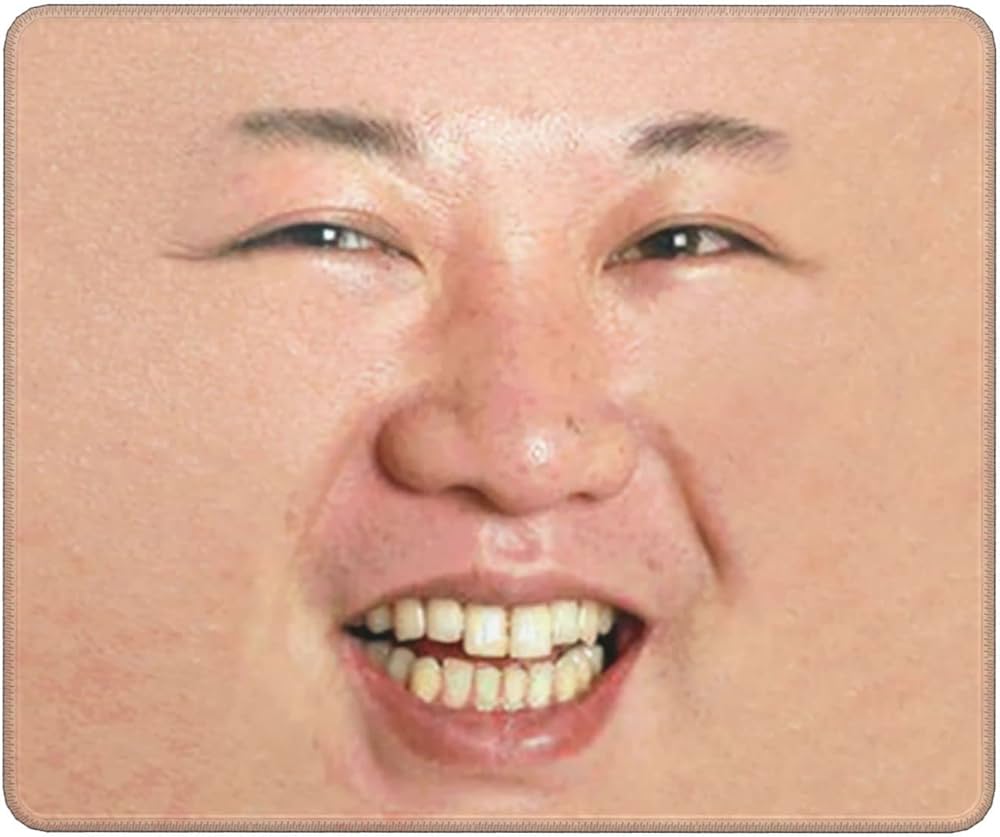 Kim Jong Un Face Meme Mousepad, Mouse Mat for Computer with Designs Printed 10 x 12 Inch Non-Slip Mouse Mat for Office Gaming Learning: Amazon.de: Computer & Accessories