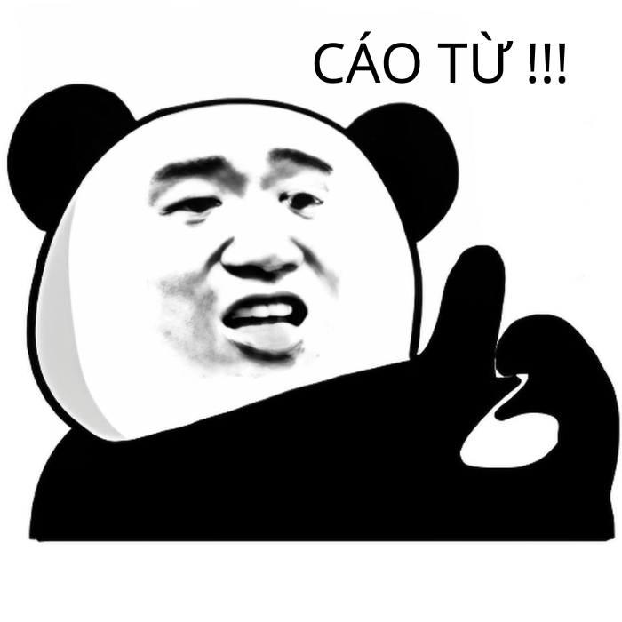 Meme cáo từ gấu trúc đen trắng