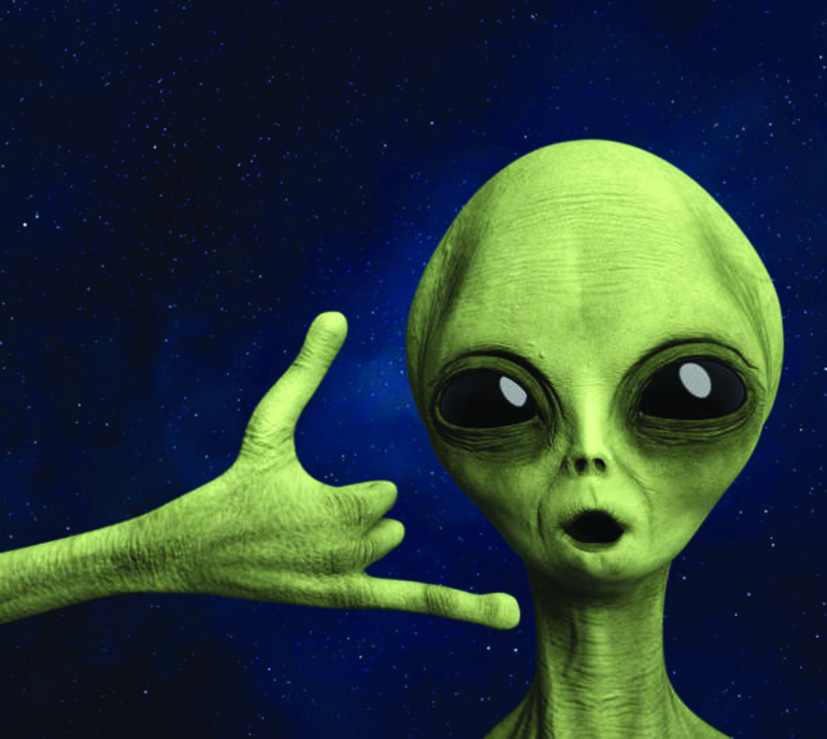 Alien gọi điện meme