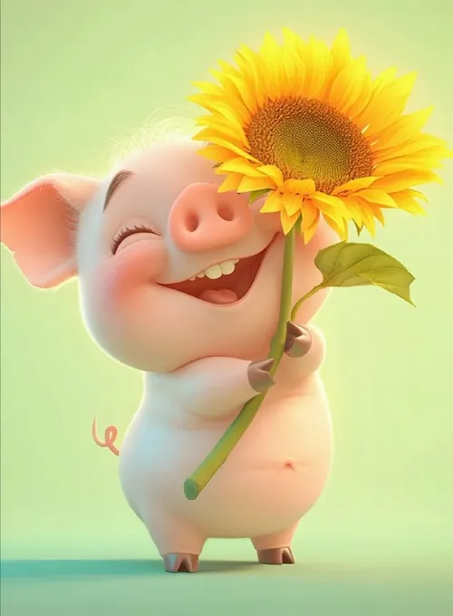 Meme heo hạnh phúc