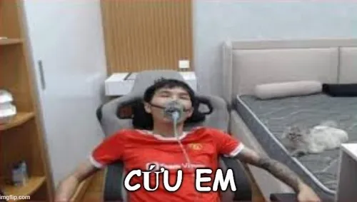 Meme thở bình oxy vui