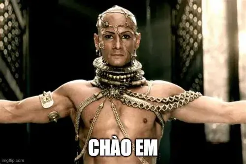 Meme xin chào hài Meme xin chào vui vẻ