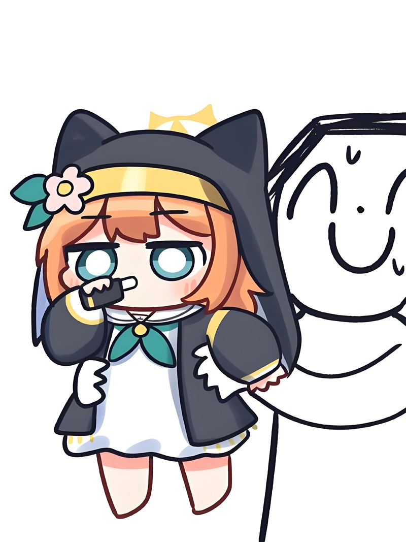 Blue Archive meme phone