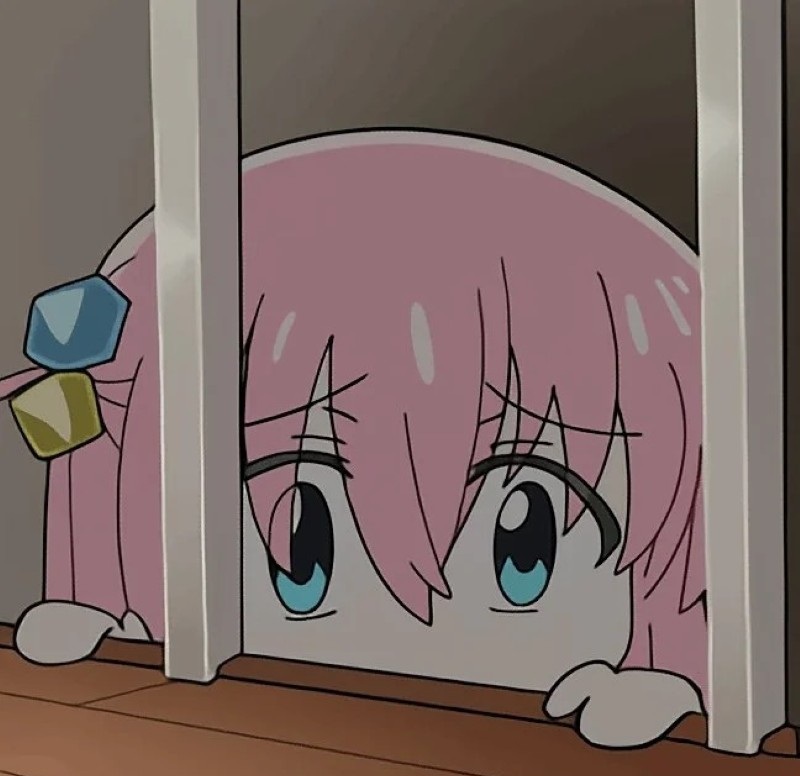 Bocchi meme anime