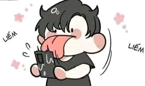 Meme liếm điện thoại