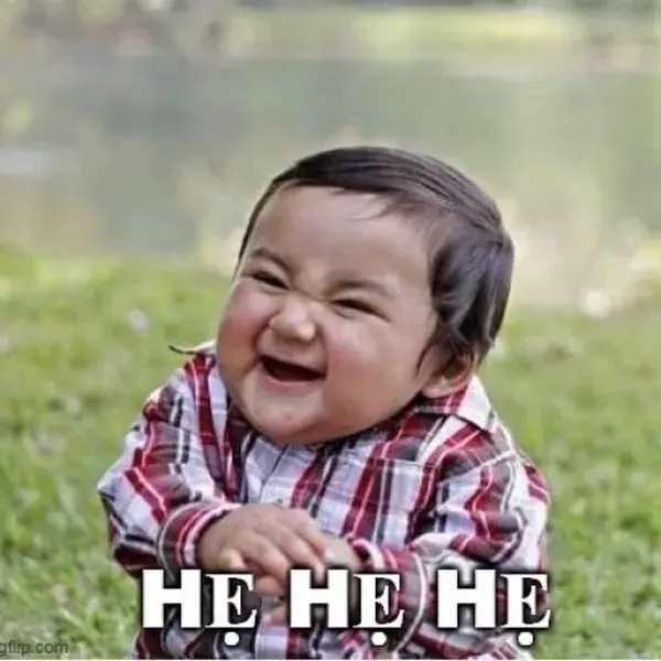 Ảnh meme thi rớt mà vẫn bảo lần sau hẹ hẹ hẹ