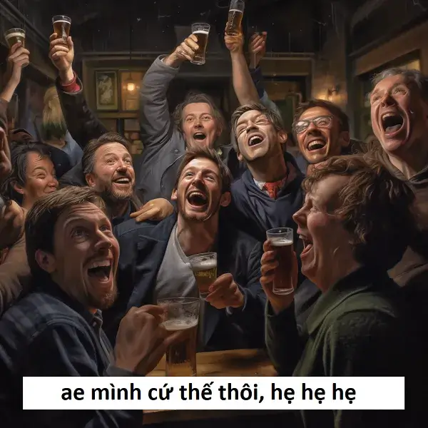 Ảnh hài meme chế anh em mình cứ thế thôi hẹ hẹ hẹ