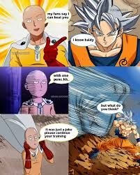 Saitama vs Goku meme