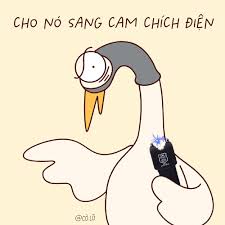 Sticker chích điện meme