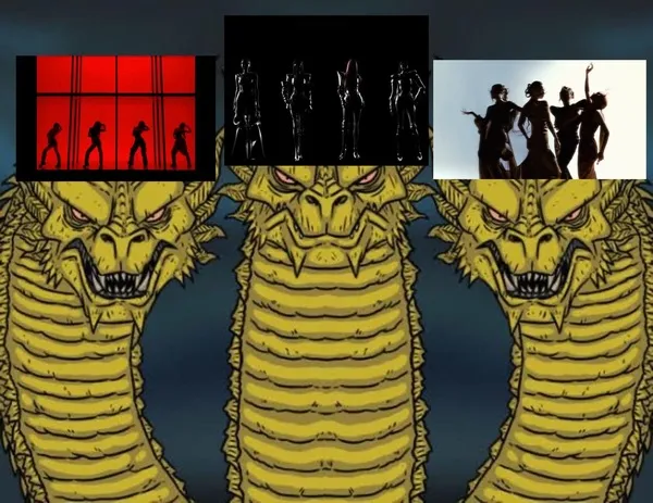 Meme 3 con rồng oai hùng hài hước