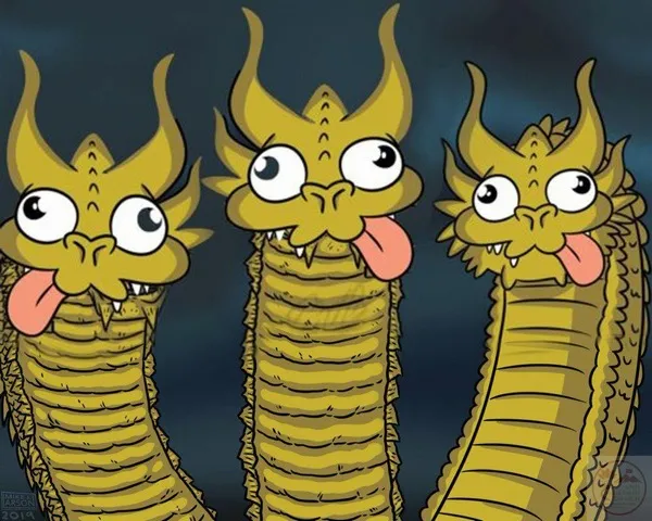 Meme 3 con rồng biểu tượng khác biệt