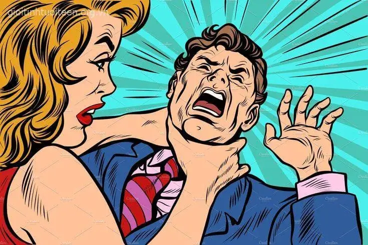 Meme bóp cổ vui nhộn