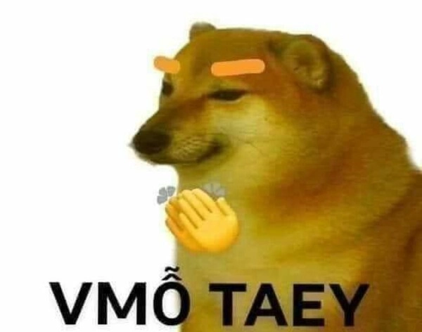 meme chó vỗ tay