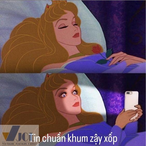 Meme có chữ công chúa