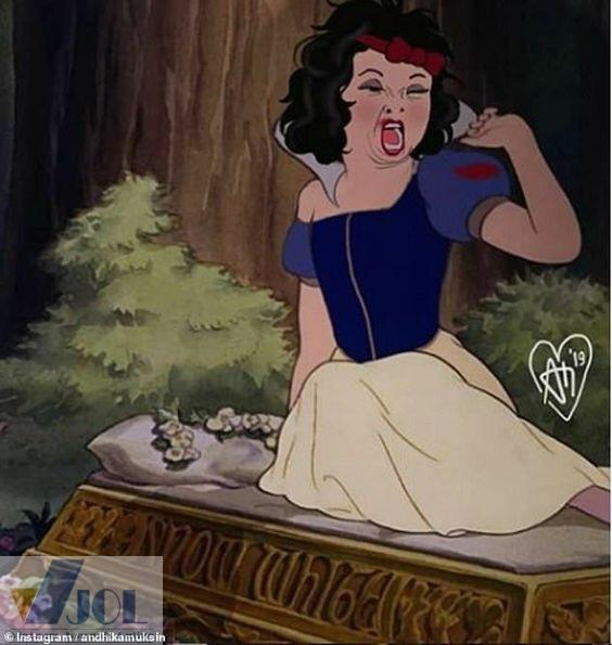 Meme công chúa mới ngủ dậy