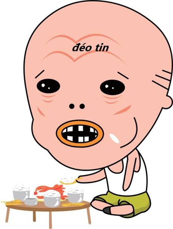 Meme đéo tin vector