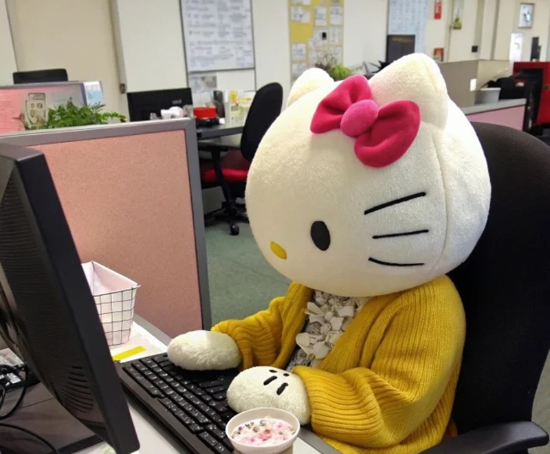 Meme đi làm mệt mỏi