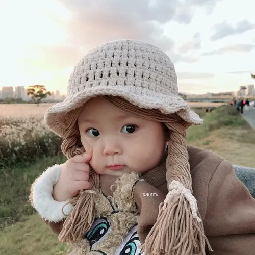 Meme bé cười tít mắt Hàn Quốc