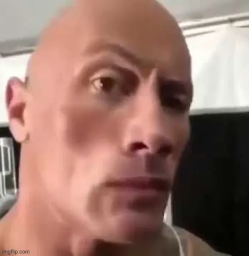 Meme The Rock nhướn mày