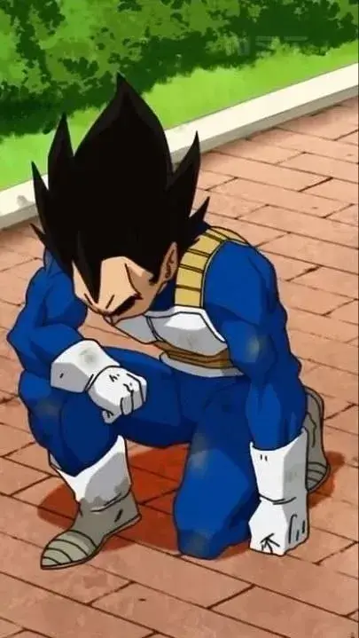 Meme Vegeta quỳ