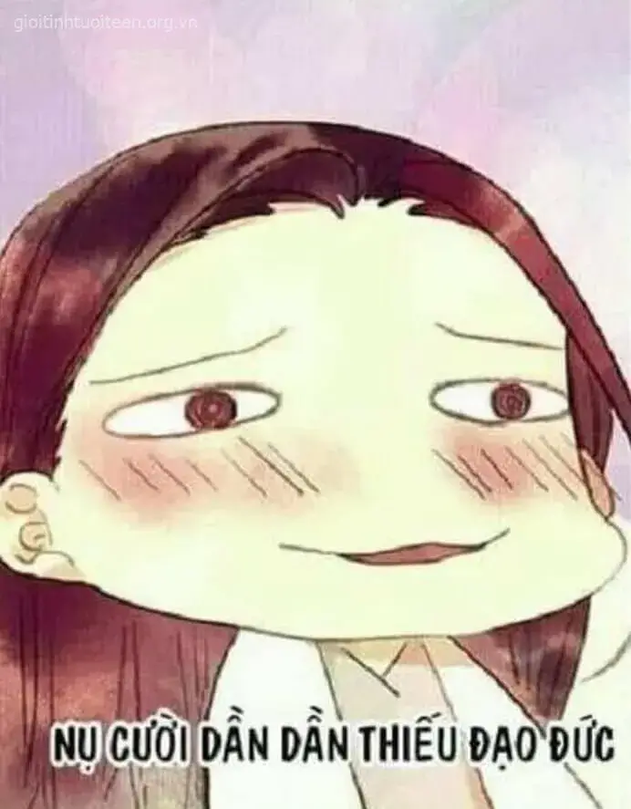 Meme cười gượng thèm thuồng