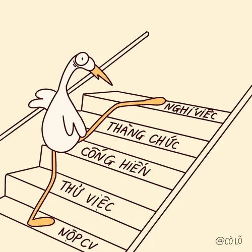 Meme stress đi làm