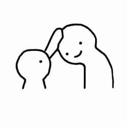 Meme xoa đầu thương nhẹ