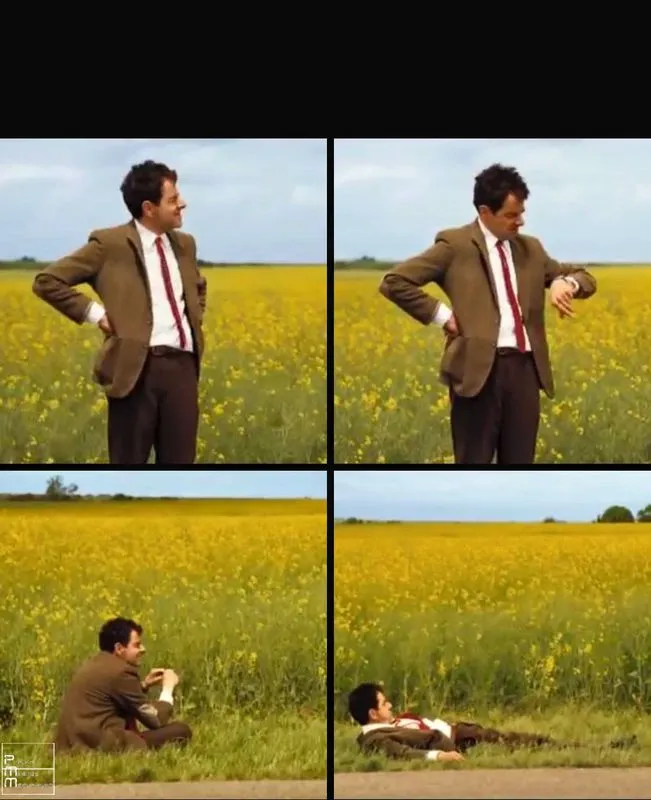 Mr Bean waiting meme