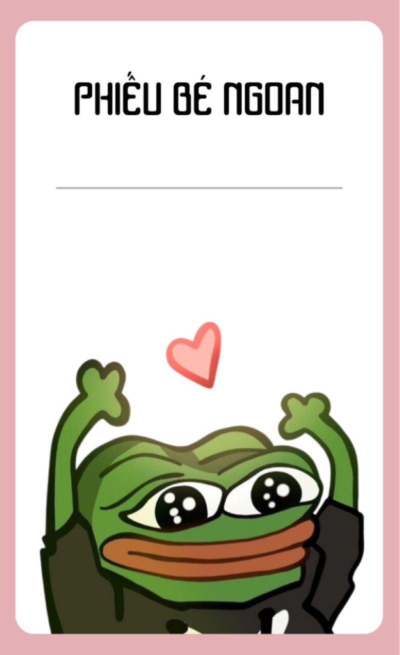 Phiếu Bé Ngoan Meme scroll