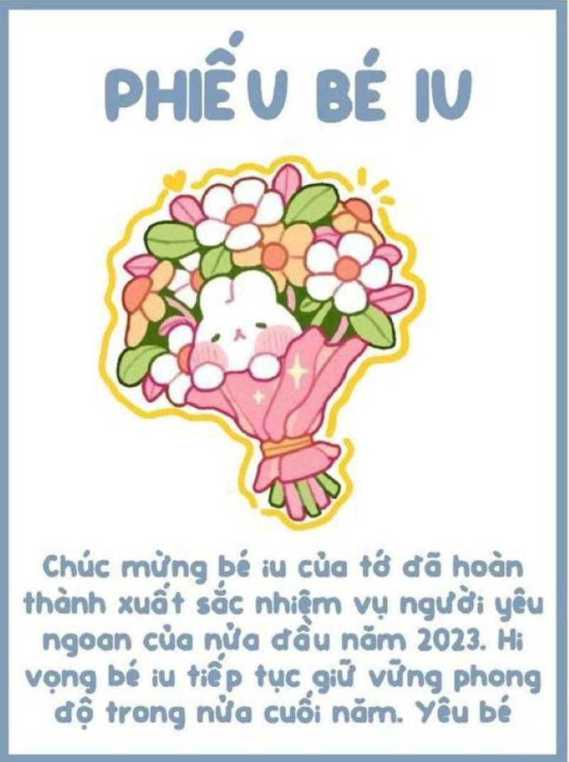 Phiếu Bé Ngoan Meme động viên
