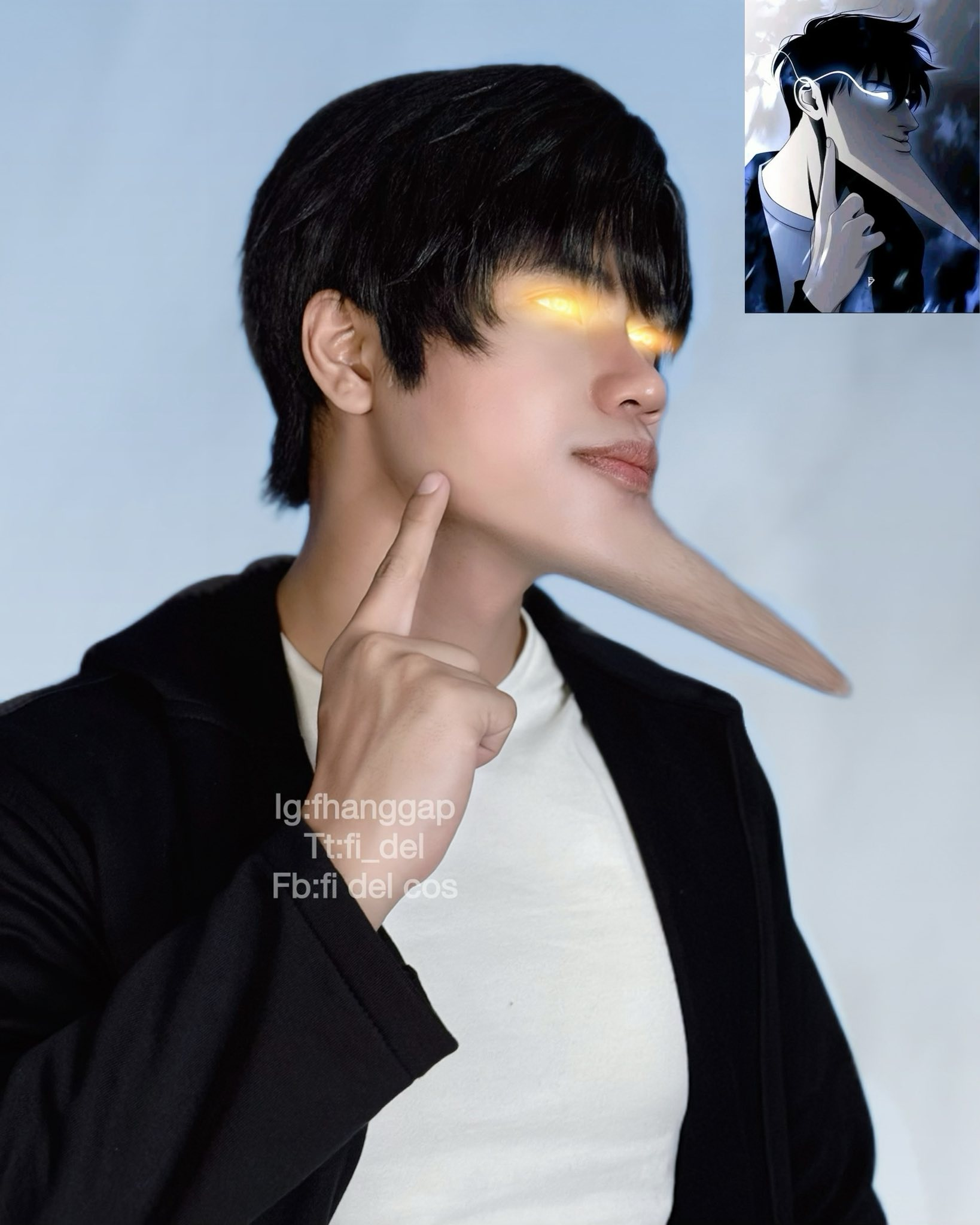 Sung Jin Woo cằm nhọn đời thật