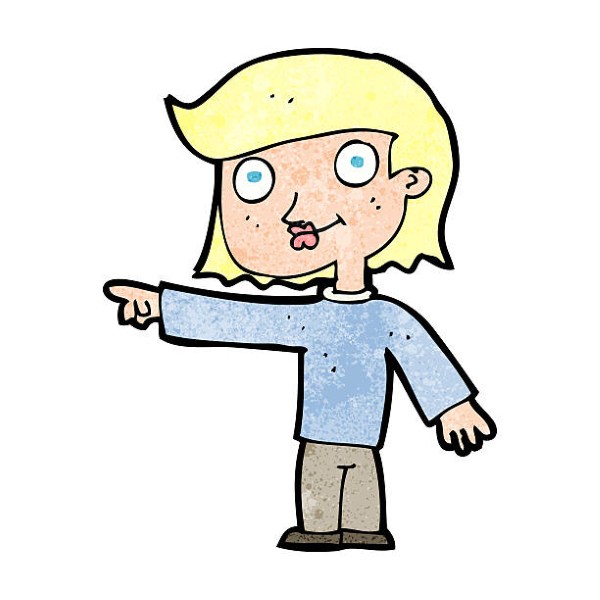 Pointing meme person cartoon