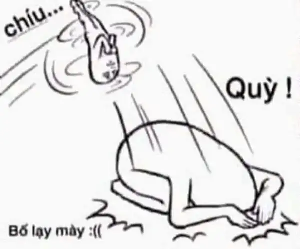 Meme quỳ đáng yêu