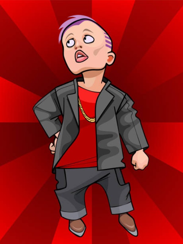 Rizz meme cartoon colorful
