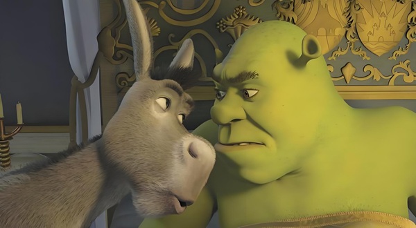Shrek meme scene
