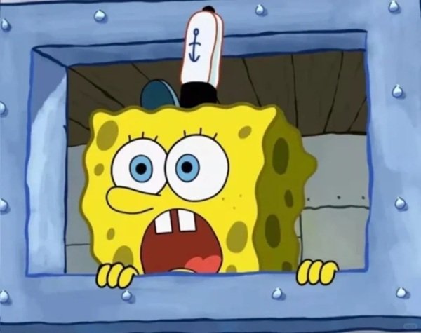 SpongeBob meme scene