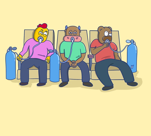 Thở oxy meme square