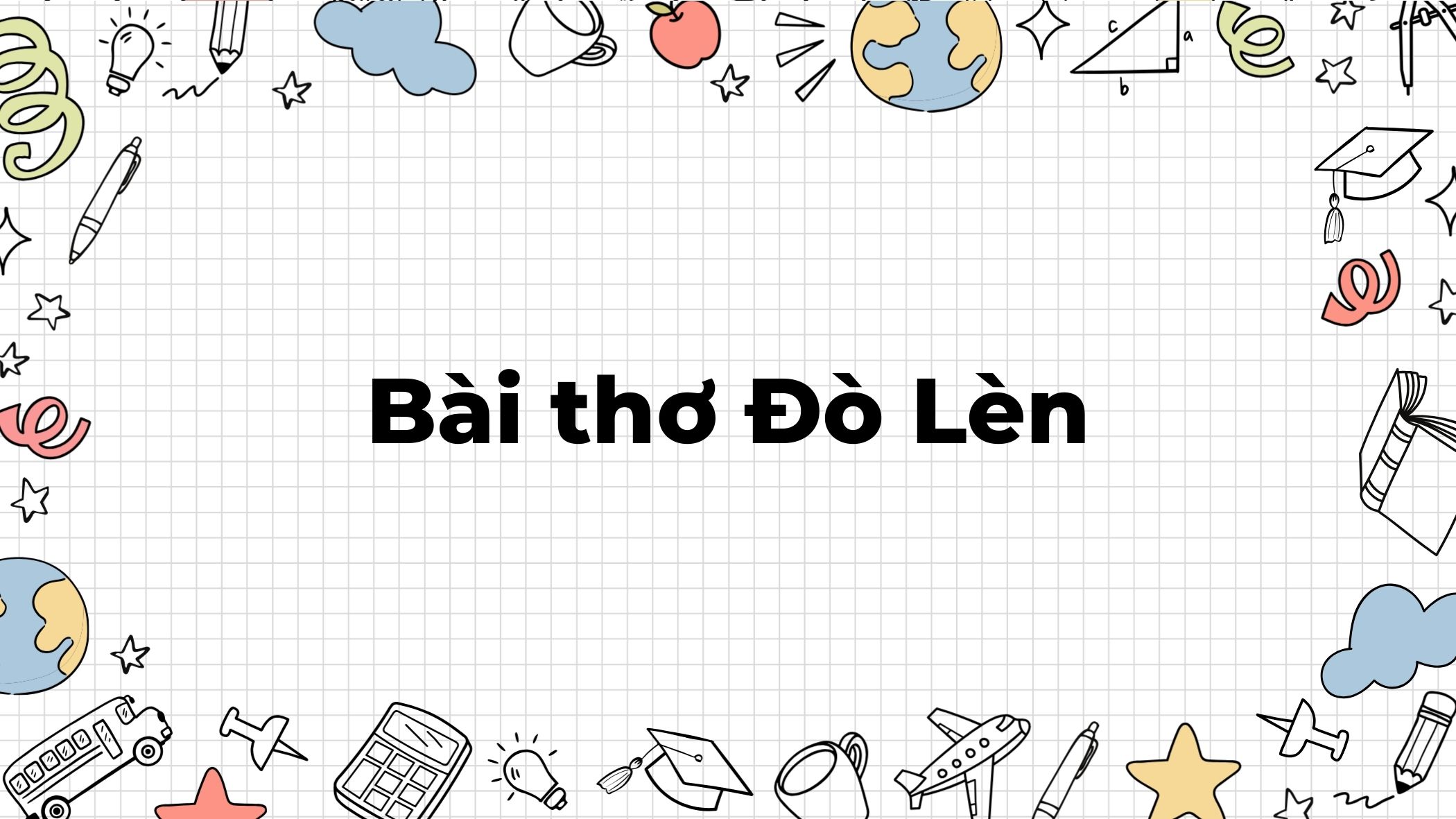 Bài thơ Đò Lèn